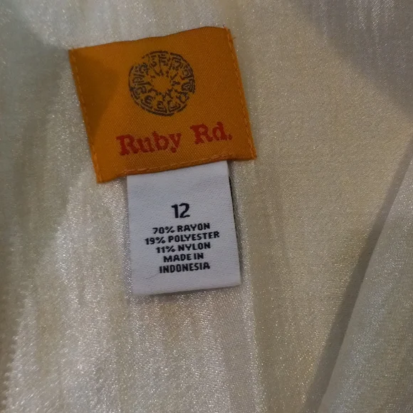 Ruby Rd Ivory Colored Jacket - Picture 8 of 9